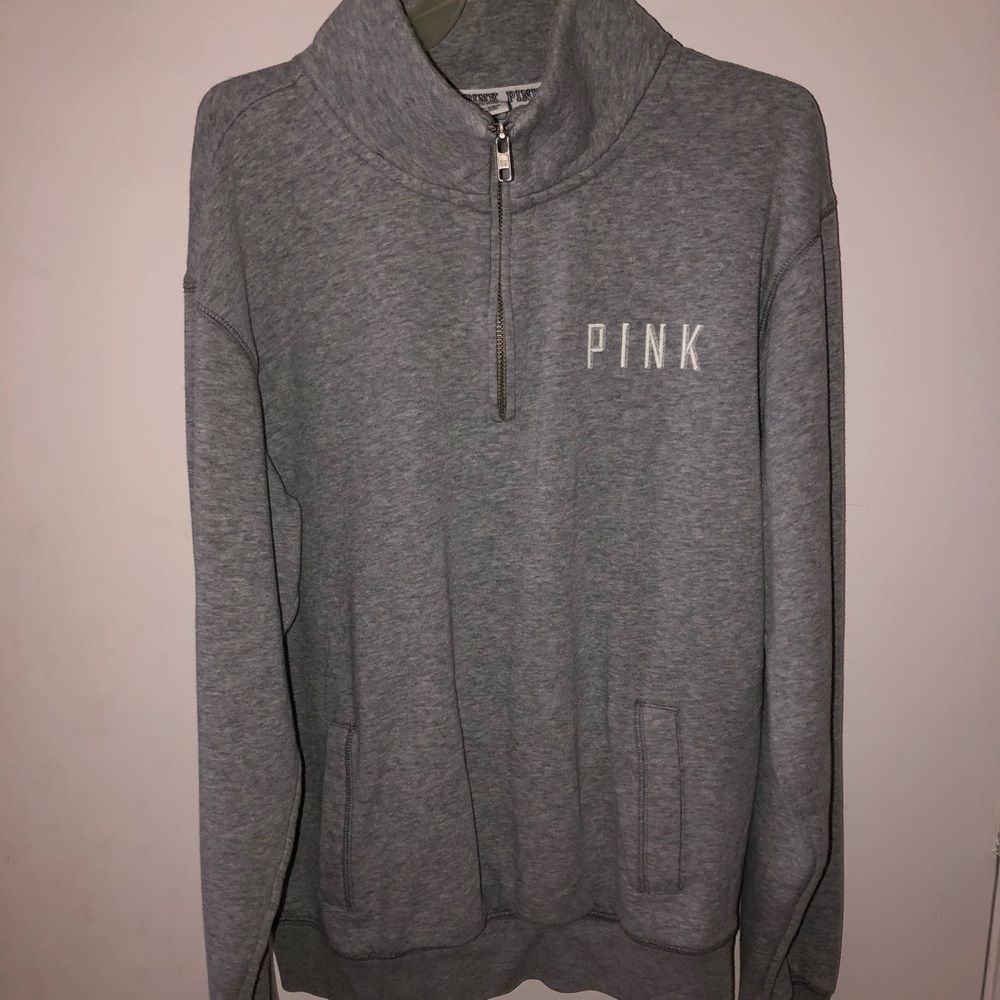 VS PINK quarter zip pullover